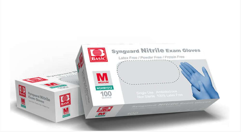 Synguard Nitrile Exam Gloves